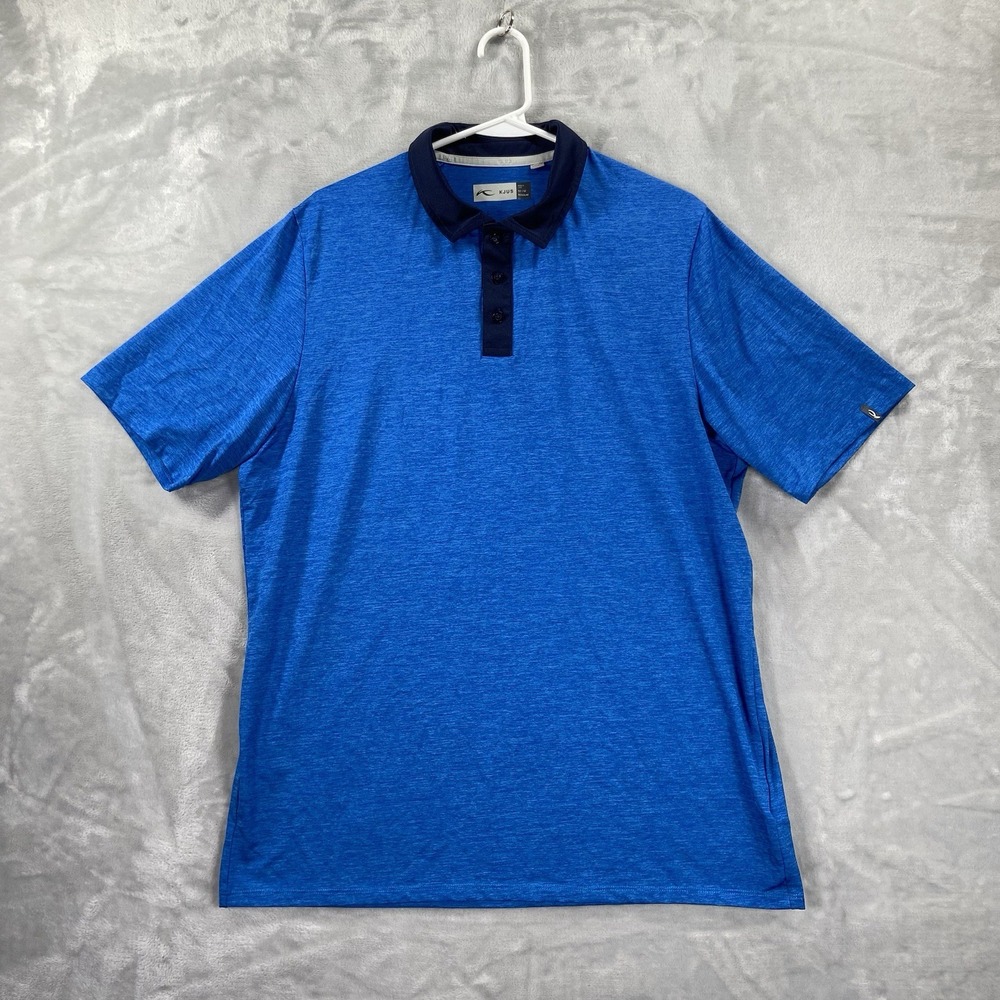 KJUS Shirt mens Medium 50 Polo Performance Short Sleeve Stretch Luca Golf Casual